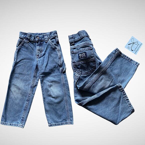 Lee Jeans Carpenter Denim Jeans Kids Sz 4 R - Picture 1 of 9